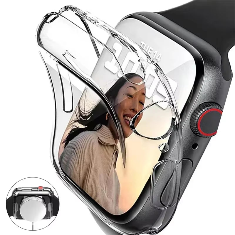 Soft TPU Screen Protector for Apple Watch 10 9 8 45Mm 41Mm 44Mm 42Mm 46Mm 49Mm Full Case Cover for Iwatch Ultra 7 SE 6 5 4 3 2