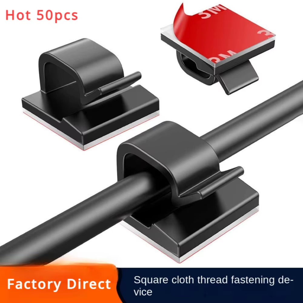 10/50PCS Cable Management Clip Guiding Line Wire Arrangement Protector Fixations Cord Holder Clearance WINDER Clips Attache Home