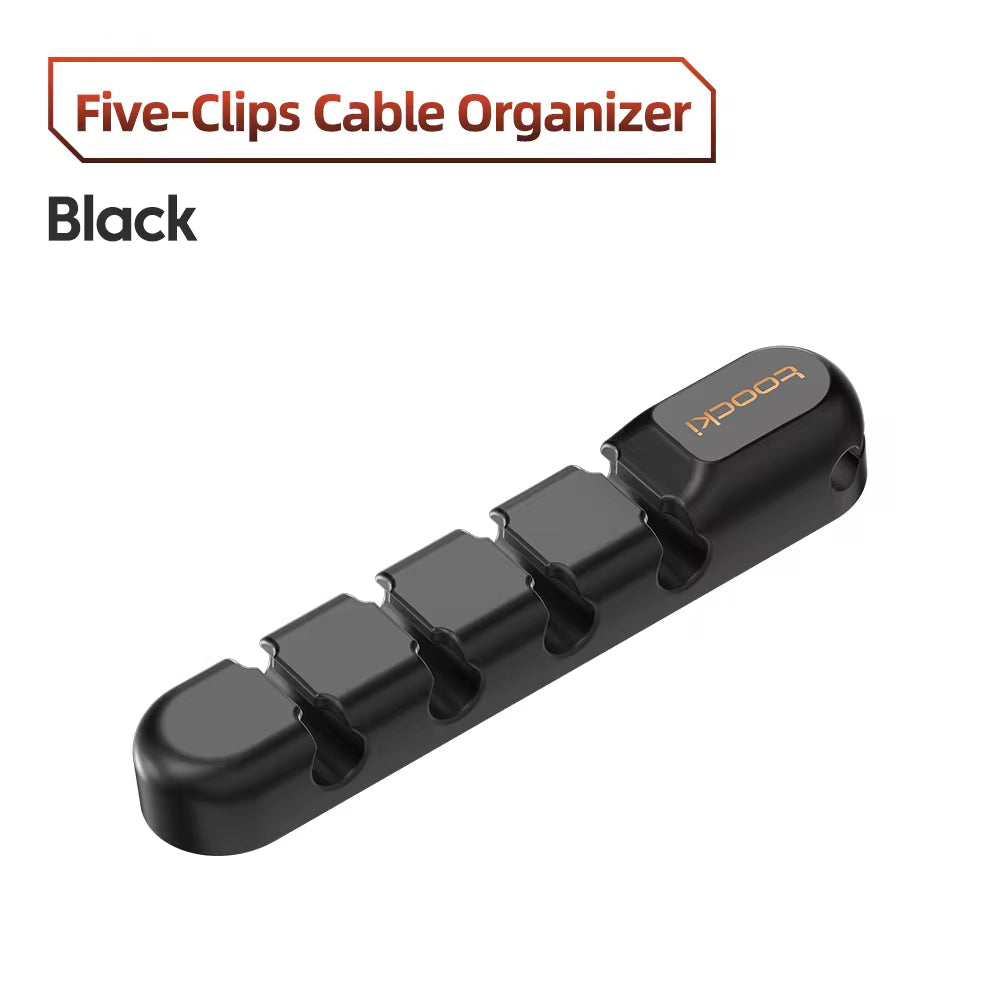 Cable Organizer 3 5 7 Hole Cables Winder Flexible Wire Management Clips for Cable Clearance Cord Protector for Chargers
