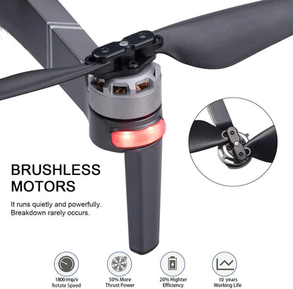 F24 PRO 4K UHD Drone, GPS, 30-Min Flight, Foldable Mini Drone, Brushless Motors, FPV, Wi-Fi, RC Quadcopter for Kids & Adults, Beginners & Enthusiasts, Carrying Case, Black